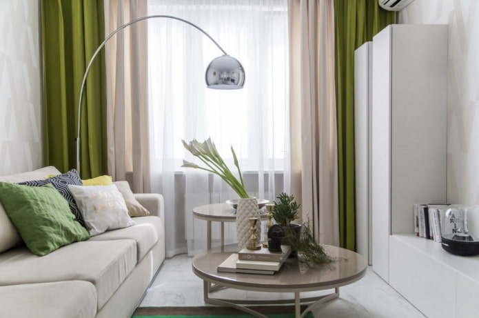 tende doppie in stile moderno