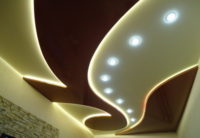 struttura elastica bicolore con retroilluminazione