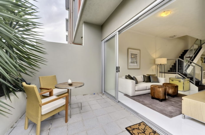 interior design di un appartamento su due livelli