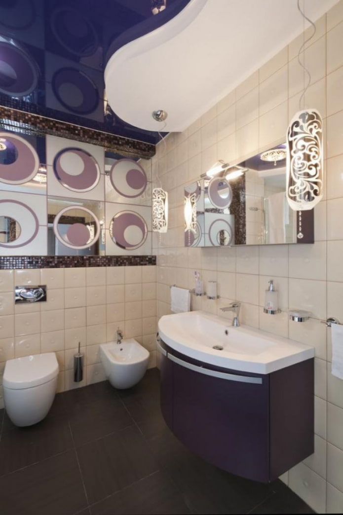 design a due livelli in bagno