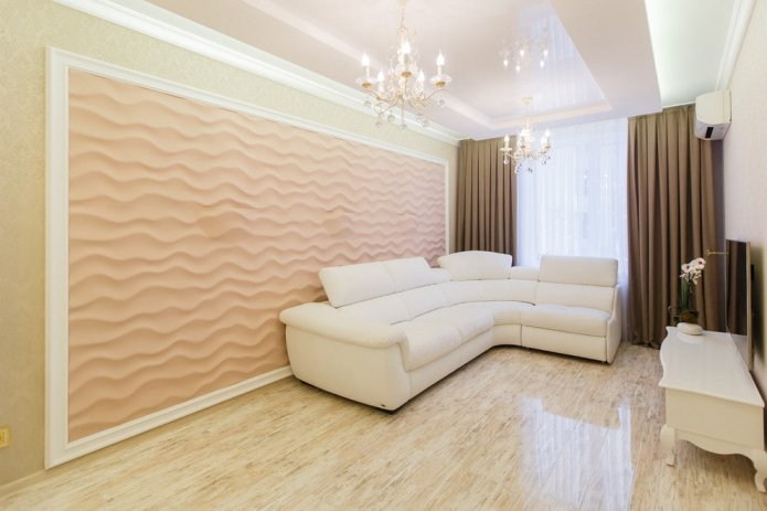 soffitto bianco nel soggiorno