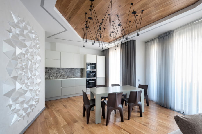 design combinato a due livelli in cucina