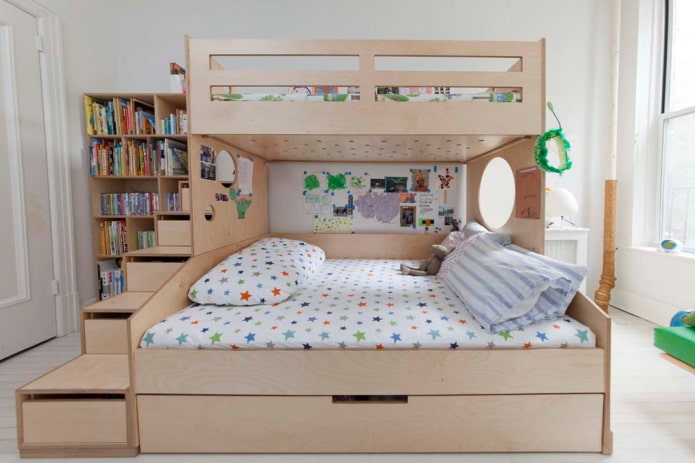 letto matrimoniale a castello all'interno