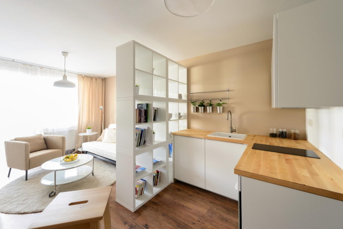 zonizzazione cucina-soggiorno