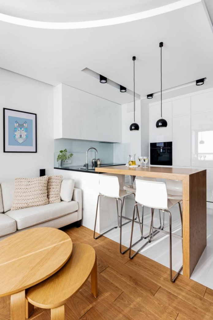bancone da bar in un interno moderno