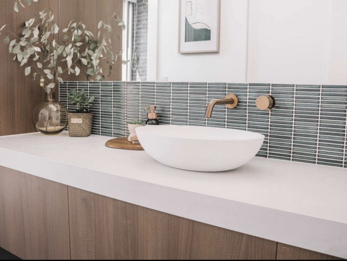 Verde rilassante in bagno