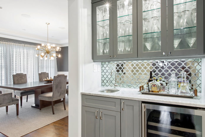 design del grembiule nell'interno della cucina