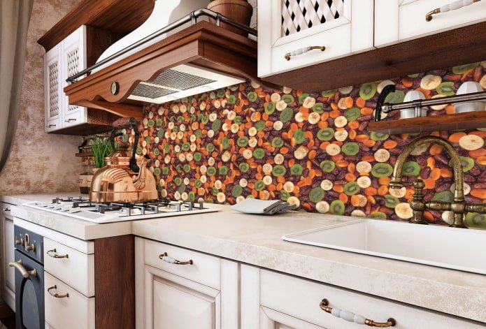 pannolino autoadesivo nella decorazione del grembiule da cucina