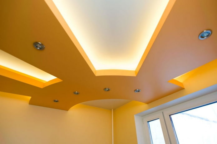 struttura del soffitto figurata nell'angolo