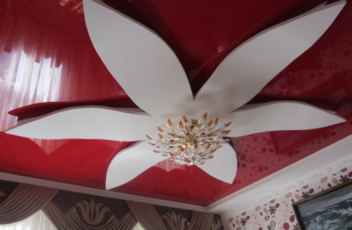 struttura del soffitto figurata a forma di fiore