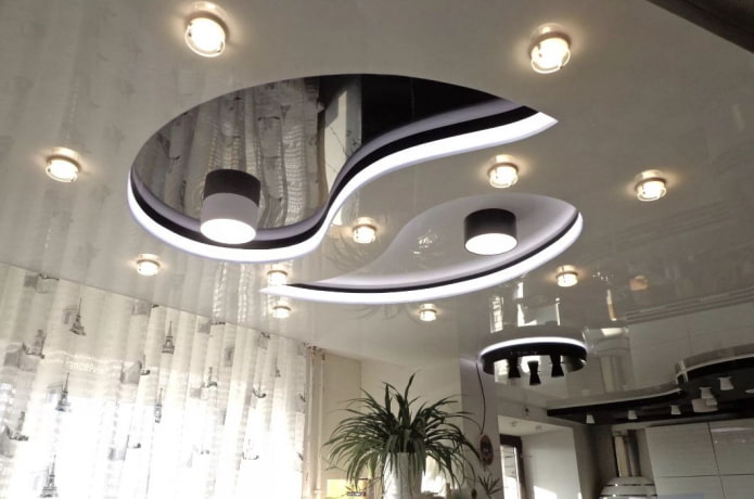 struttura del soffitto figurato lucido