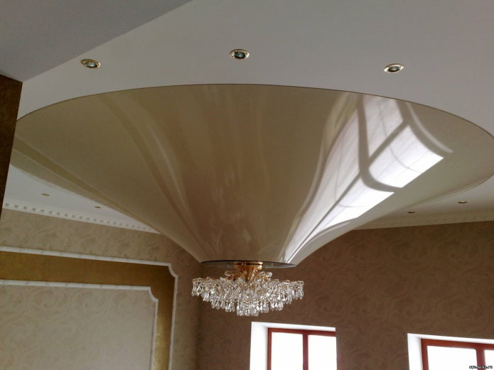 struttura del soffitto figurata a forma di cono