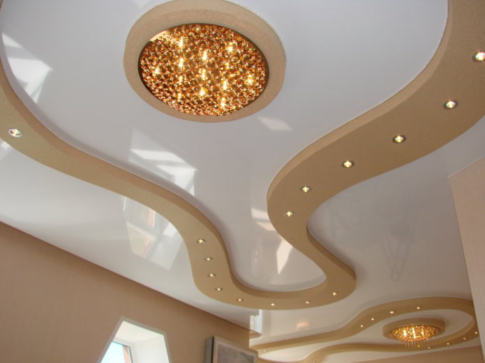 soffitto con motivo figurato su tutta la superficie