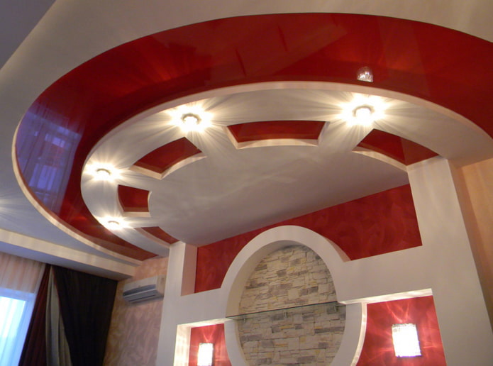 struttura del soffitto figurata a forma di semicerchio