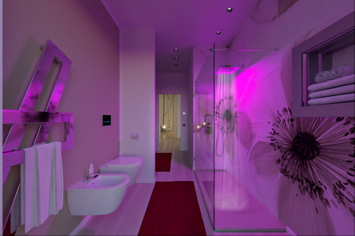 Bagno con illuminazione