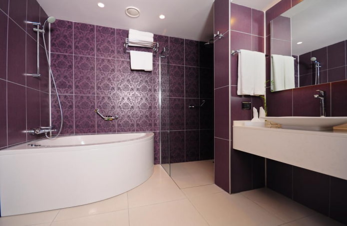 bagno viola scuro