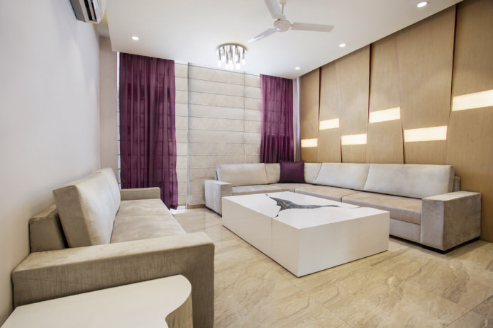 tende viola-beige