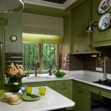 Come decorare l'interno della cucina color pistacchio?-5