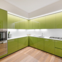 Come decorare l'interno della cucina color pistacchio?-1
