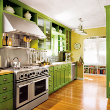 Come decorare l'interno della cucina color pistacchio?-4