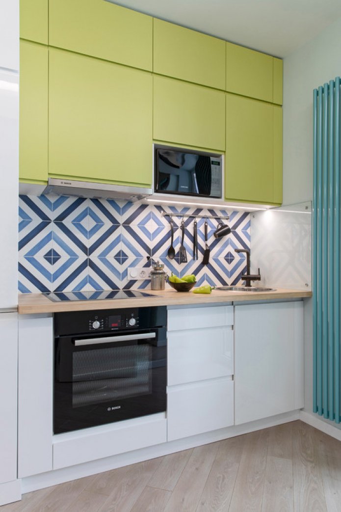 una combinazione di blu e verde