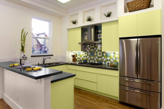 cucina verde chiaro