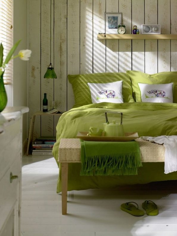 biancheria da letto pistacchio