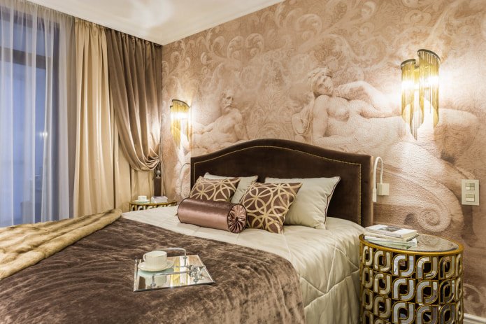 carta da parati in camera da letto