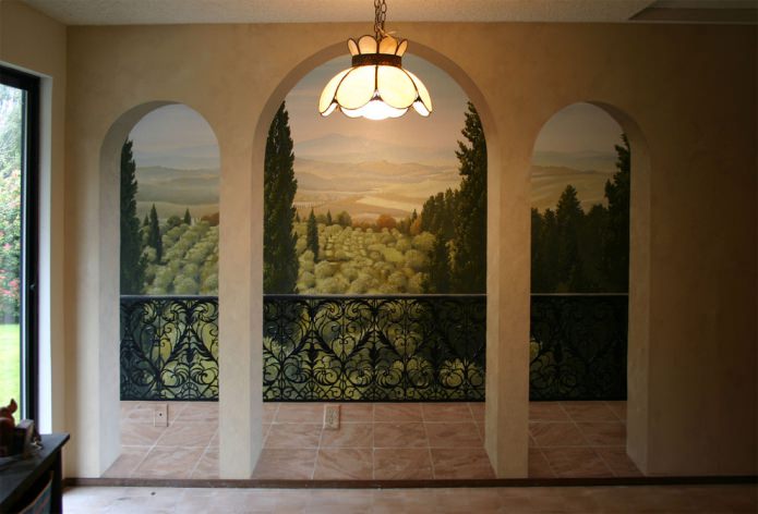 Affresco su tela