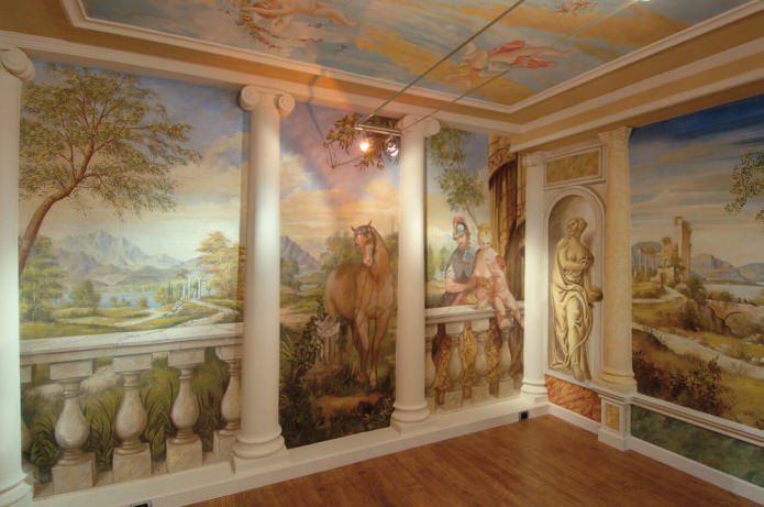 affresco negli interni