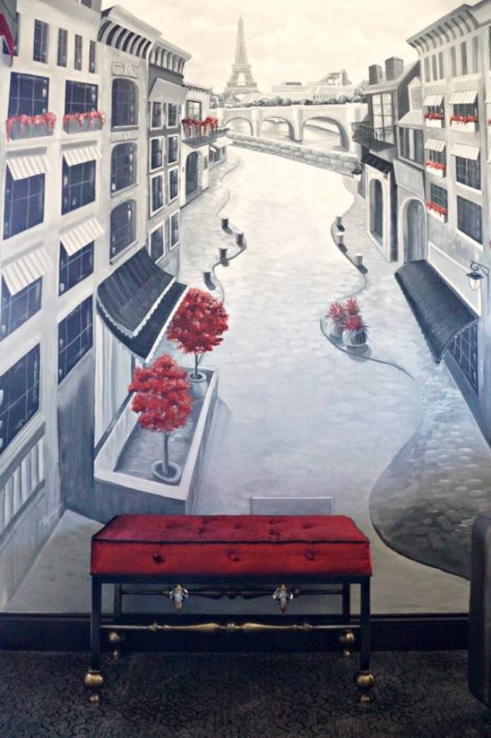 affresco nel corridoio