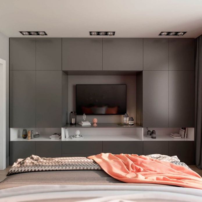 spazio di archiviazione in camera da letto