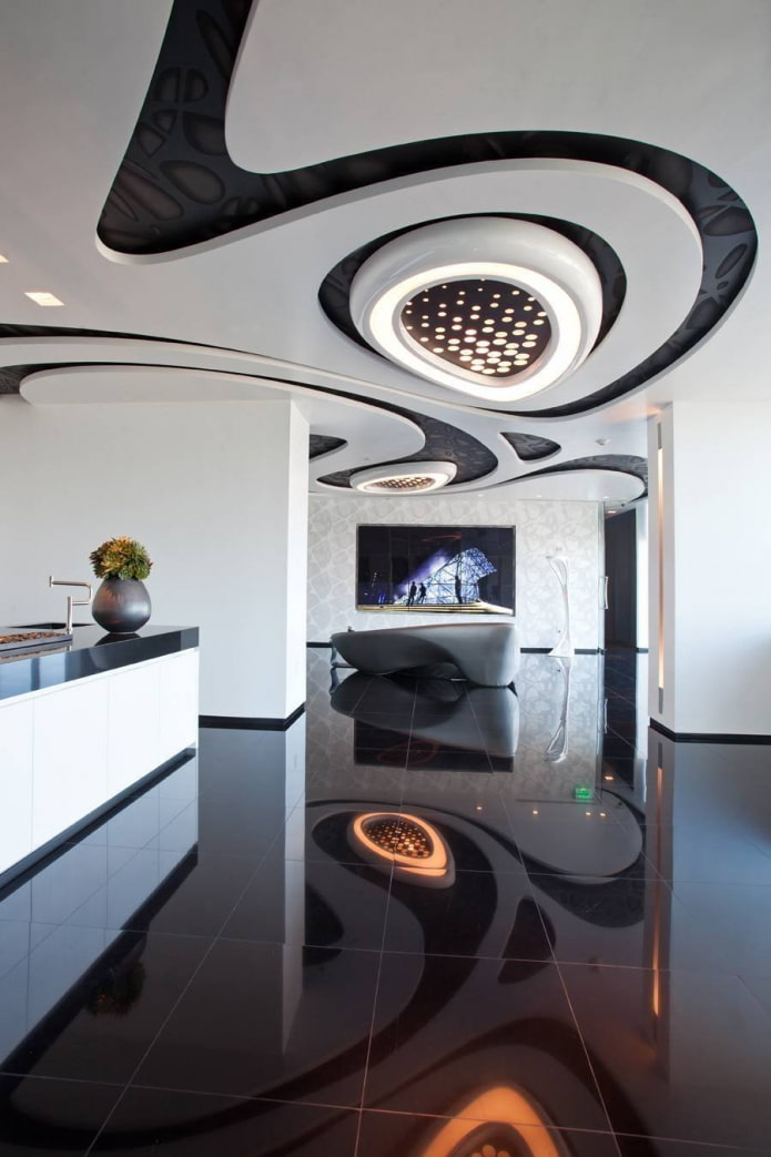 soffitto in stile futurista