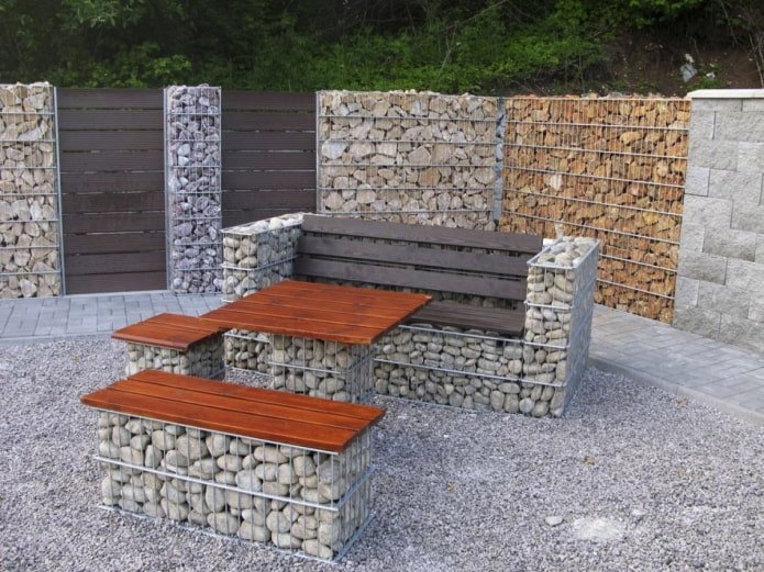 mobili in gabbione