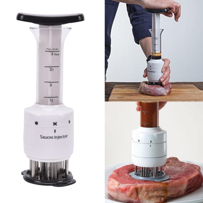 Siringa per marinatura della carne