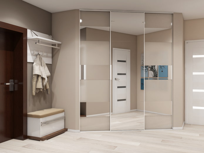camerino nell'angolo dell'interno del corridoio