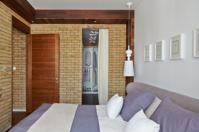spogliatoio separato all'interno della camera da letto