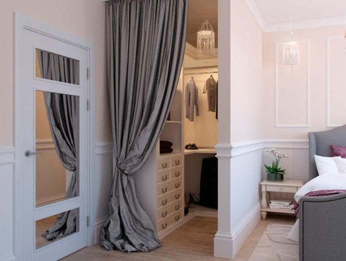 design dell'armadio nell'interno della camera da letto