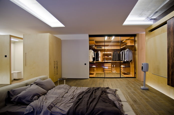 design dell'armadio nell'interno della camera da letto