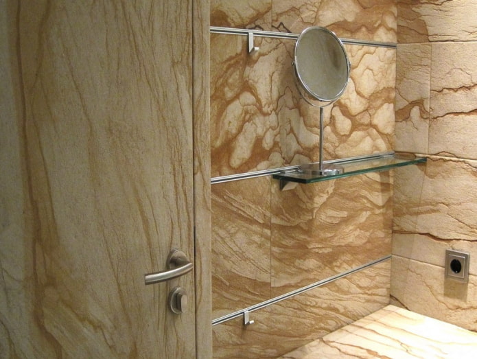 pietra flessibile in bagno