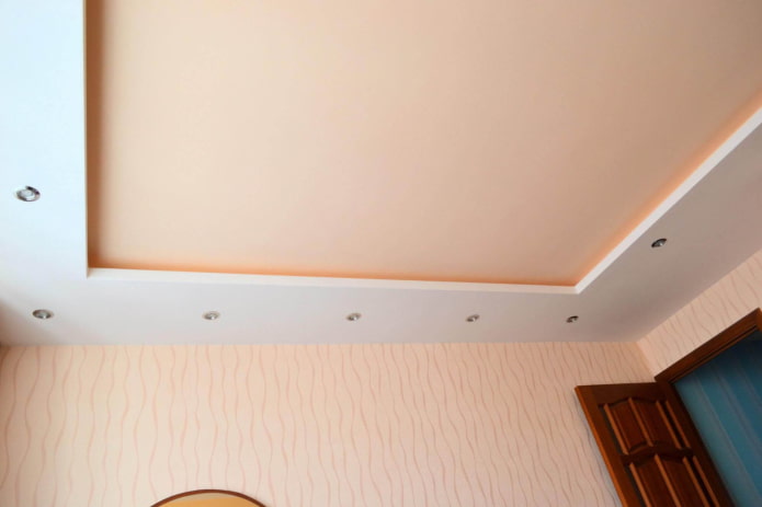 tessuto elastico con cartongesso perimetrale