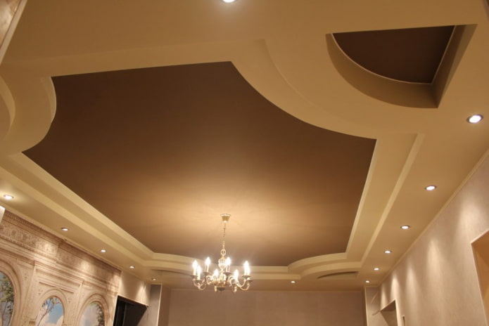 costruzione in cartongesso con tessuto elasticizzato opaco