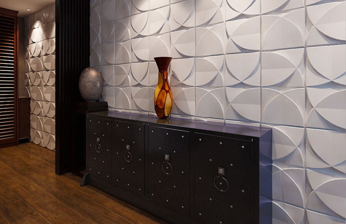 design delle piastrelle in gesso negli interni