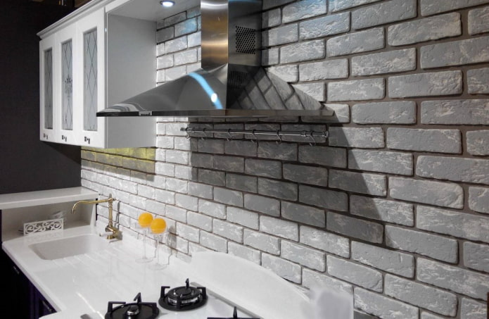 piastrelle in gesso grigie all'interno
