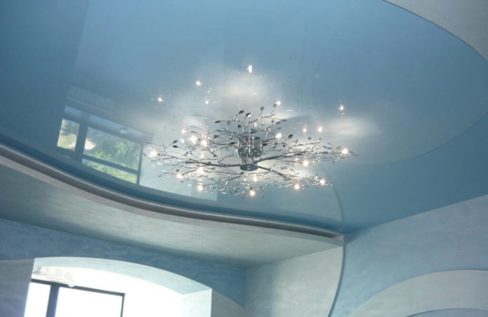 struttura del soffitto grigio-blu
