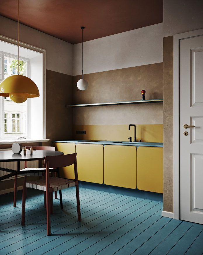 cucina con facciate opache