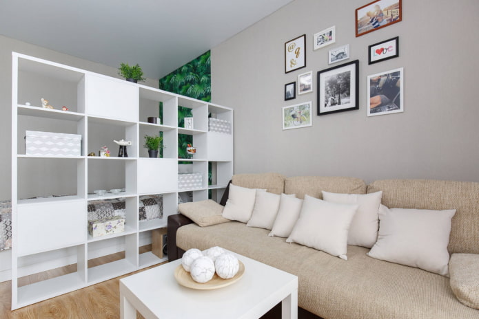 zonizzazione con scaffalature Ikea