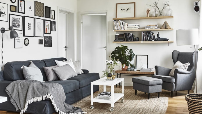 soggiorno grigio ikea