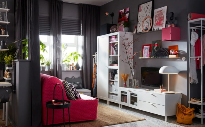 ikea soggiorno scuro