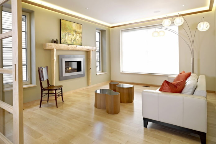 design degli interni dell'ingresso nei toni del beige
